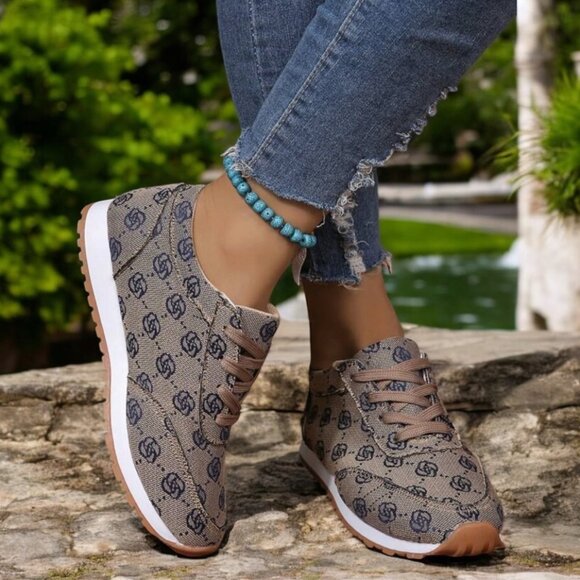 Boutique Shoes - Dark Brown Casual Sneakers
